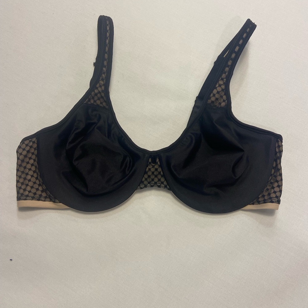Bali Black and Tan Mesh Women's Bra